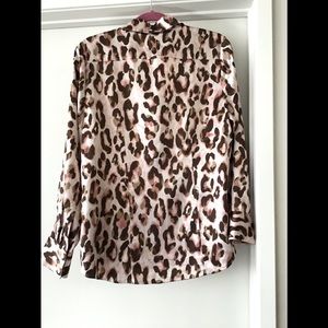Beautiful NWOT only washed never worn, Chicos size 1, Animal print blouse
